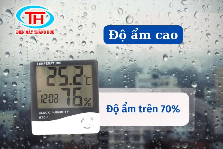 Độ ẩm cao là gì? nguyên nhân và cách khắc phục độ ẩm cao?