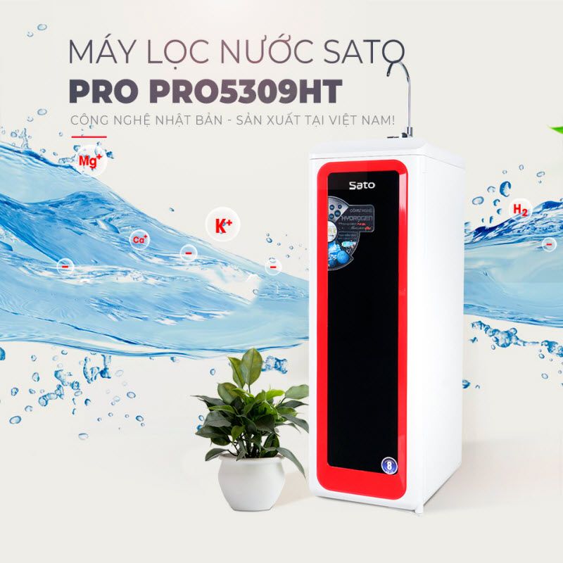 Máy lọc nước Sato Hydrogen PRO PRo5309HT 9 cấp lọc
