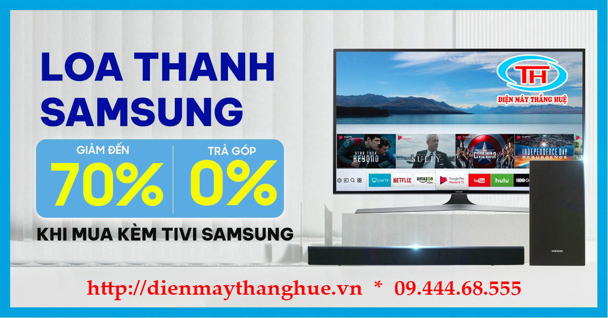 Loa thanh Samsung giảm đến 70% khi mua kèm tivi Samsung