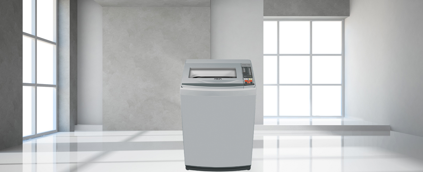 Máy giặt Aqua 7.2 kg AQW-S72CT - Máy giặt cửa trên sở hữu thiết kế hiện đại, sang trọng