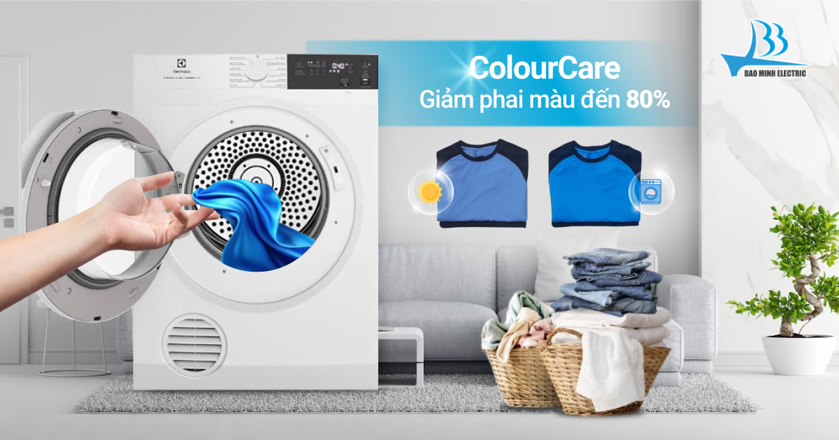 ColourCare Máy sấy thông hơi Electrolux UltimateCare 8 kg EDV804H3WC