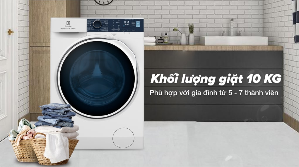 Khối lượng giặt Máy giặt Electrolux UltimateCare 500 Inverter 10 kg EWF1024P5WB