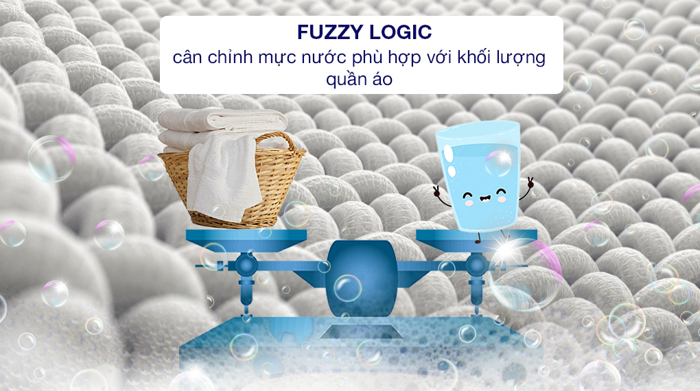 Công nghệ suy luận ảo - Fuzzy Logic Máy giặt Sharp Inverter 10.5 kg ES-FH105BV-B