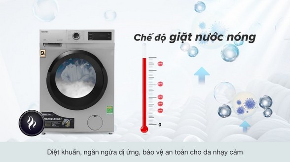 Máy giặt Toshiba Inverter 9.5 Kg TW-BK105S3V(SK) - Giặt nước nóng