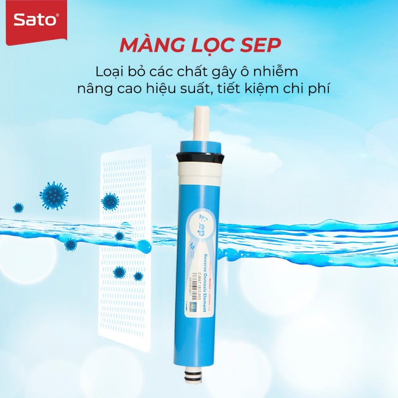 Máy lọc nước Sato Hydrogen PRO PRo5309HT 9 cấp lọc - màng lọc