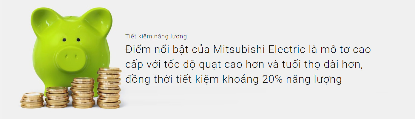 Tiết kiệm năng lượng Quạt đứng Mitsubishi LV16-RA