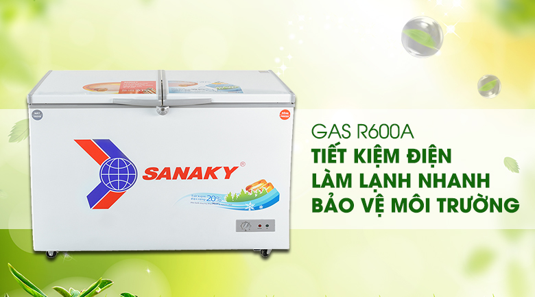 Tủ đông Sanaky 260 lít VH-3699W1 - gas R600a