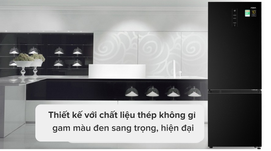 tu-lanh-aqua-inverter-292-lit-aqrb348mafb-thiet-ke-chat-lieu-thep-khong-gi