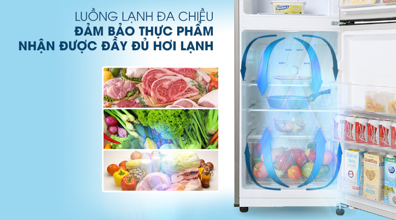 Tủ lạnh Samsung Inverter 208 lít RT20HAR8DBU - làm lạnh đa chiều
