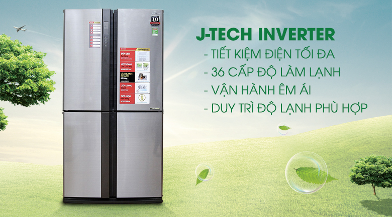Tủ lạnh Sharp 626 lít SJ-FX630V-ST - Inverte