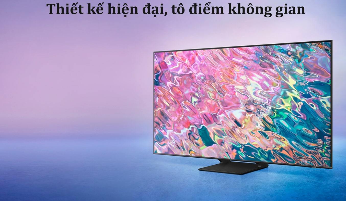 Smart Tivi QLED 4K 65 inch Samsung QA65Q60B - Thiết kế sang trọng