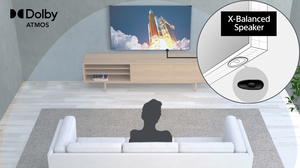 Android Tivi Sony 4K 50 inch KD-50X80K - Âm thanh vòm Dobly Atmos