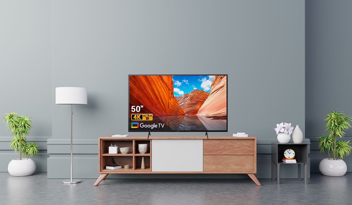 Android Tivi Sony 4K 50 inch KD-50X80K -Thiết kế